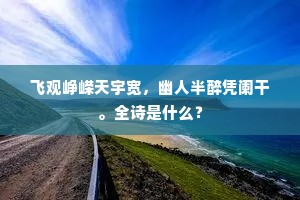 浮云满空无所依，高冈独行来者稀。出自哪首诗？