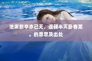 白云千载悠悠外，自照寒溪野水清。的解释