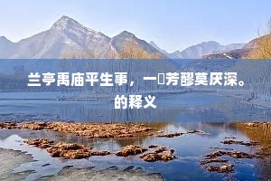 浪迹浮踪成语的解释
