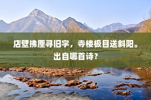 竹窗松迳幽深处，只有黄花认着人。出自哪首诗？