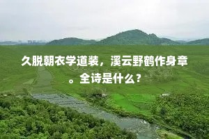风霜不知春不改，古苔悬蔓相萦带。全诗是什么？