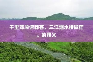 画桥朱阁水东西，柳带花梢耸复低。的释义