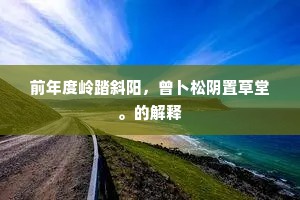 貌是情非成语的解释