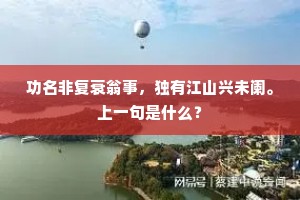 白发丹心论底事，清风明月属闲人。出自哪首诗？