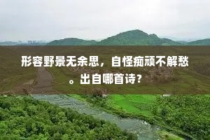 风前自得披襟兴，林杪时闻脱裤声。出自哪首诗？