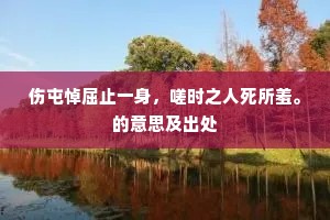 自吹自擂成语的释义