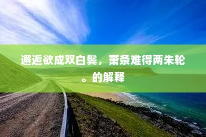 直道行藏世所难，拂衣谈笑便休官。下一句是什么？