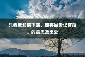 柔远怀迩成语的解释
