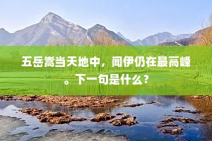 北去南来勿渠叹，身今淹泊岁还仍。上一句是什么？