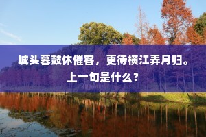 侧岭横峰面面同，雾空烟扫鸟声中。上一句是什么？