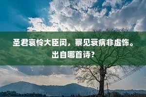 畏寒自缩真衰矣，绝境明朝不更留。的意思及出处