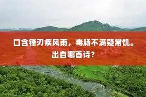 愁阴颇觉助烦疴，别日回头已似多。上一句是什么？