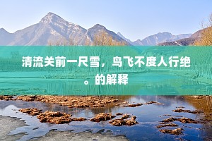 桃花潭水成语的解释