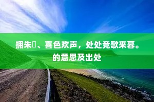 且看廷策三千字，为写平时畎亩忧。的解释