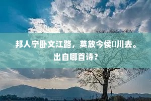 渔人各晚各归去，一阵风来钓具腥。上一句是什么？