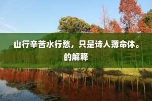 吟有好怀忘瘦苦，贫多难事坏清闲。的解释