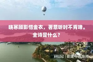 独把一杯送归客，可怜羁思满秋风。下一句是什么？