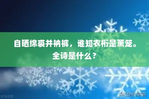 算只有当年，暮天霜月，惨澹照山影。的意思及出处
