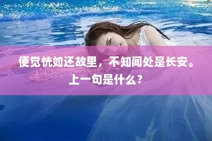 甚玉笛移宫，银桥散影，依旧广寒府。上一句是什么？