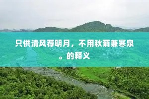 晚眺临武堂绿树连远洲，青山压树头。的解释