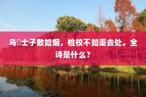 摵摵萧萧里，要沧桑换了，秋始无声。下一句是什么？