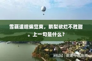 又白鹭飞来，垂杨自舞，谁与寄离恨。上一句是什么？