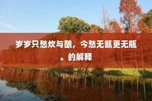 羁怀易感，老伴无多，谈尘久闲犀柄。的解释