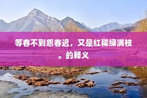 杂七杂八成语的释义