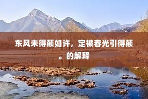 纵横驰骋成语的释义