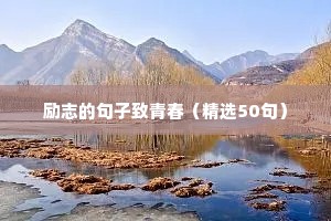 文艺温柔励志的句子简短（精选10篇）
