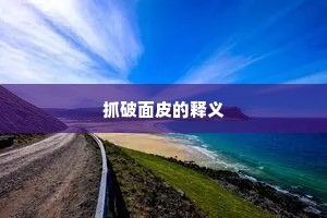 抓破面皮的释义