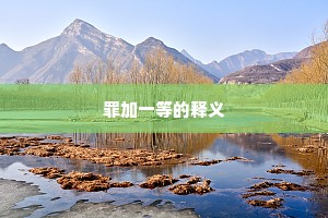 罪加一等的释义