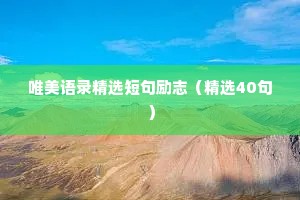 微信置顶文案短句干净情感（精选8篇）
