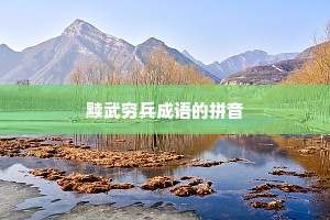 黩武穷兵成语的拼音