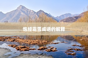 饱经霜雪成语的解释