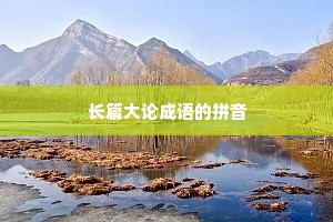 长篇大论成语的拼音