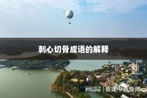 刺心切骨成语的解释