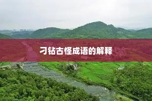 刁钻古怪成语的解释