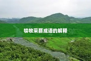 犊牧采薪成语的解释