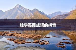 独学寡闻成语的拼音