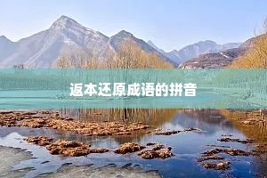 返本还原成语的拼音