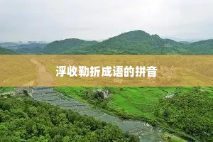 浮收勒折成语的拼音