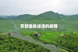 贯颐备戟成语的解释