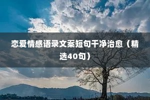 50条情感爱情经典语录（通用8篇）