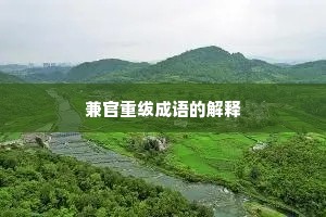 兼官重绂成语的解释