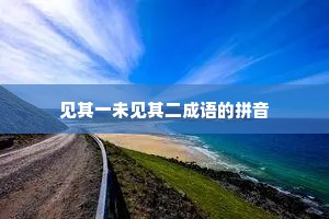 见其一未见其二成语的拼音