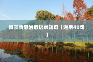 动漫经典语录情感伤感（精选40句）