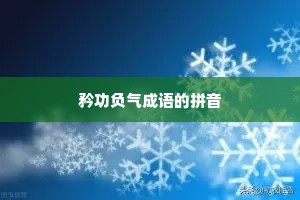 矜功负气成语的拼音
