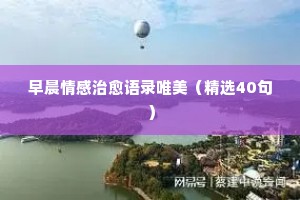 杨烁经典语录情感（精选8篇）