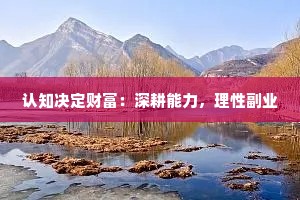 认知决定财富：深耕能力，理性副业